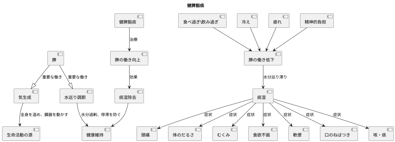 脾と痰湿の関係